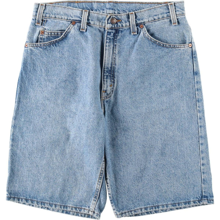 90'S Levi's 550 Denim Shorts, Made in USA, Men's Size W34 (approx.), Vintage cotton blue type Vintage Second Hand