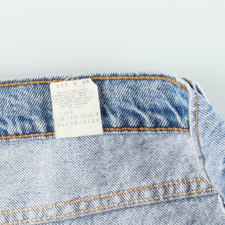 90'S Levi's 550 Denim Shorts, Made in USA, Men's Size W34 (approx.), Vintage cotton blue type Vintage Second Hand