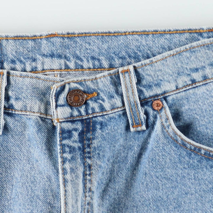 90'S Levi's 550 Denim Shorts, Made in USA, Men's Size W34 (approx.), Vintage cotton blue type Vintage Second Hand