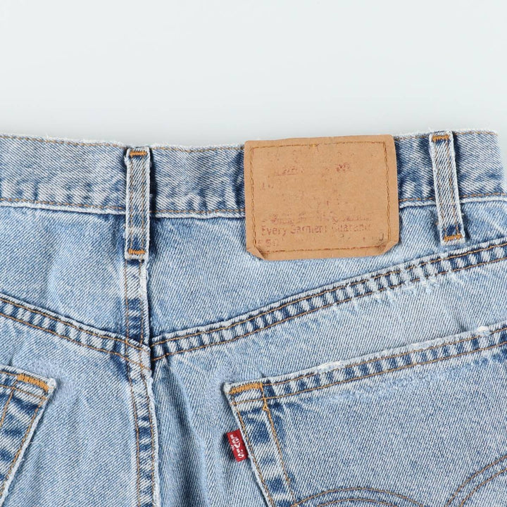 2000'S Levi's 550 Relaxed Fit Denim Shorts, Made in USA, Men's Size W32 (approx.) cotton blue type Vintage Second Hand