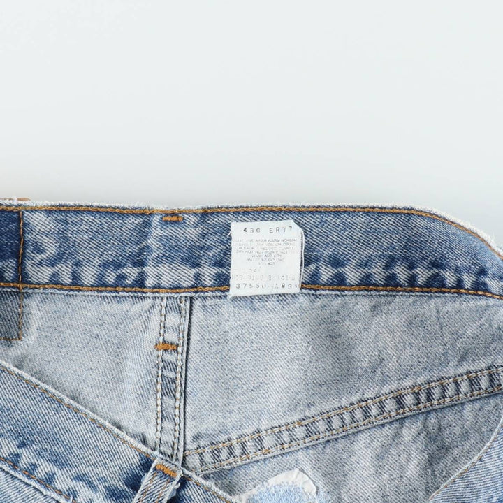 2000'S Levi's 550 Relaxed Fit Denim Shorts, Made in USA, Men's Size W32 (approx.) cotton blue type Vintage Second Hand