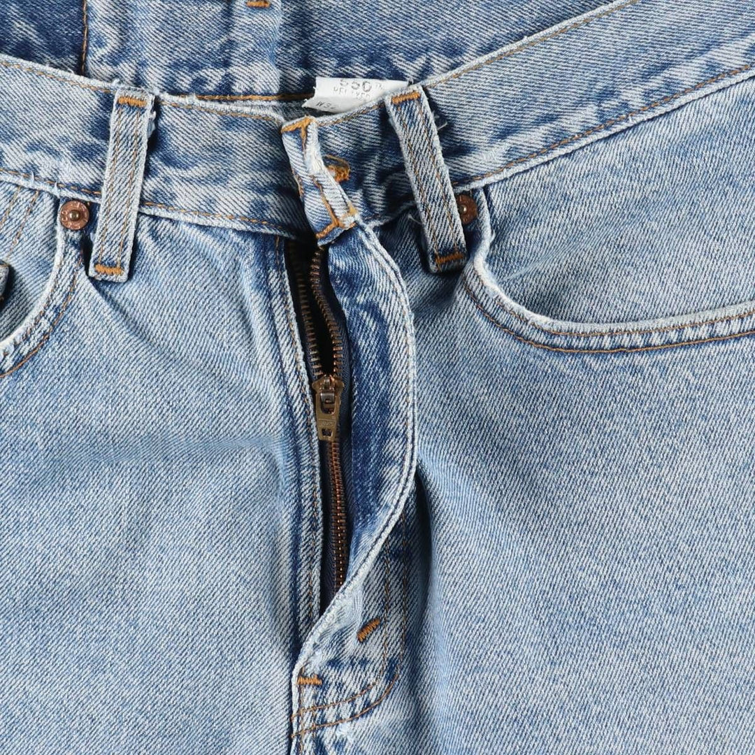2000'S Levi's 550 Relaxed Fit Denim Shorts, Made in USA, Men's Size W32 (approx.) cotton blue type Vintage Second Hand