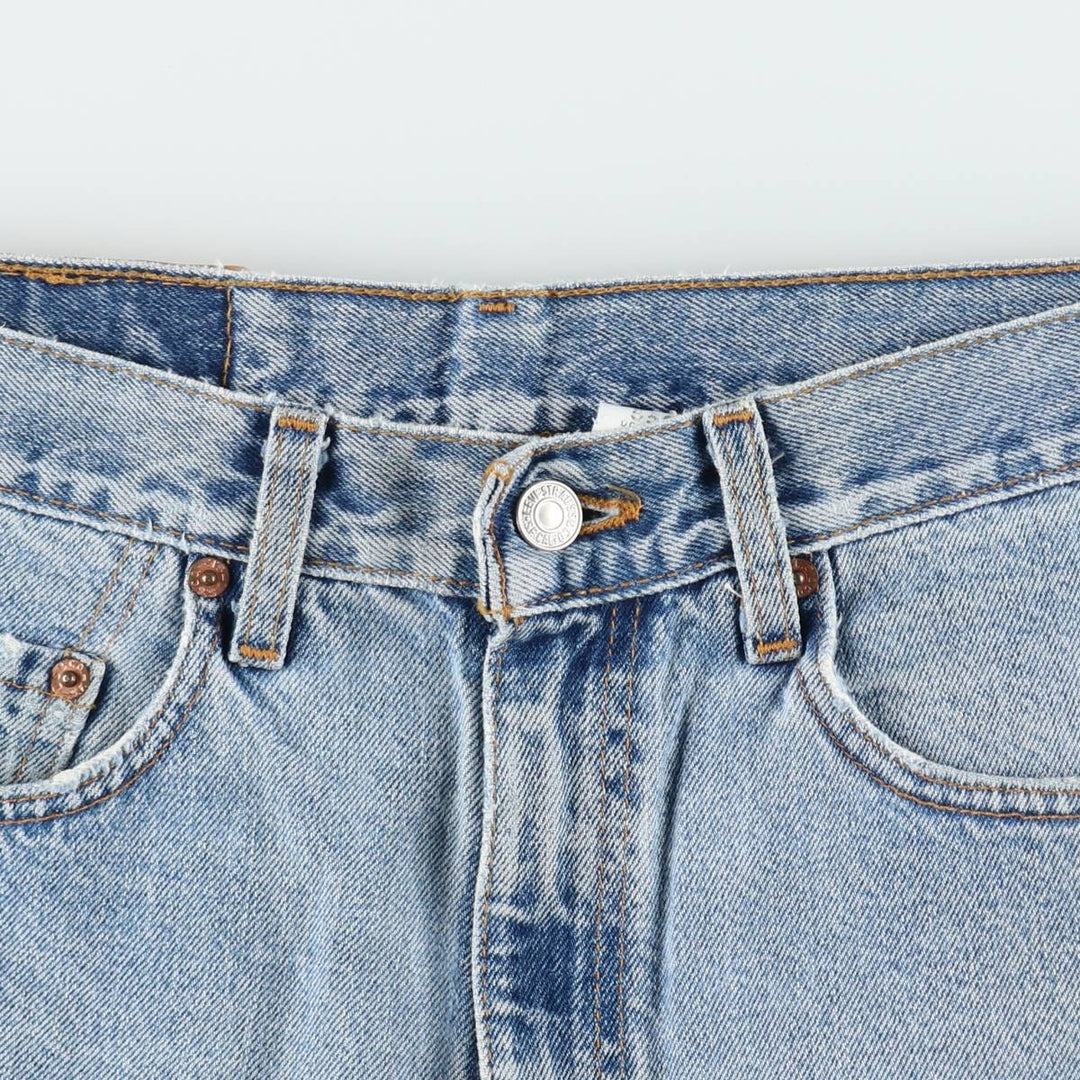 2000'S Levi's 550 Relaxed Fit Denim Shorts, Made in USA, Men's Size W32 (approx.) cotton blue type Vintage Second Hand