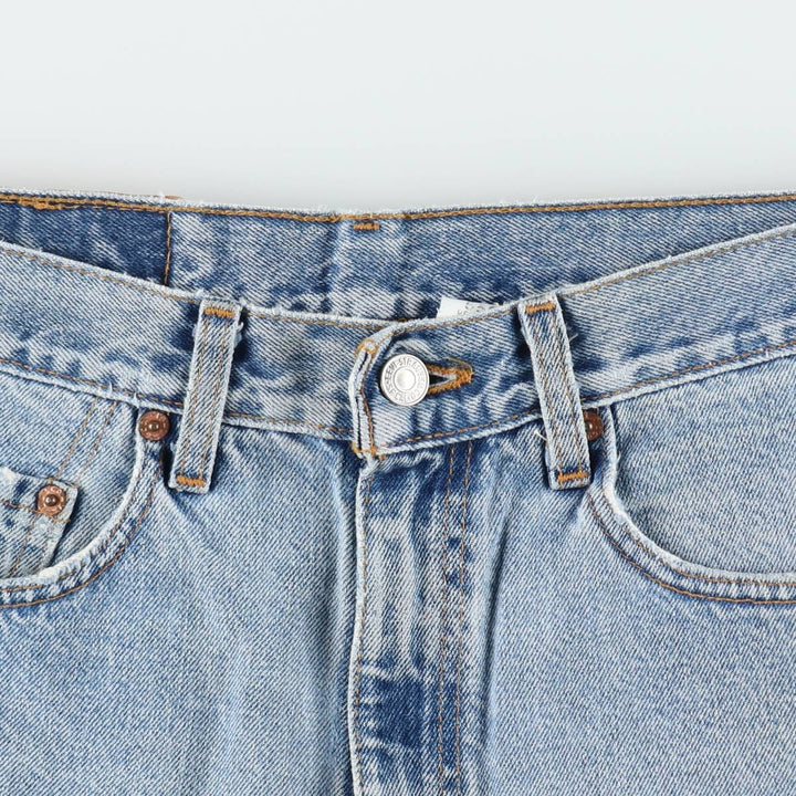 2000'S Levi's 550 Relaxed Fit Denim Shorts, Made in USA, Men's Size W32 (approx.) cotton blue type Vintage Second Hand