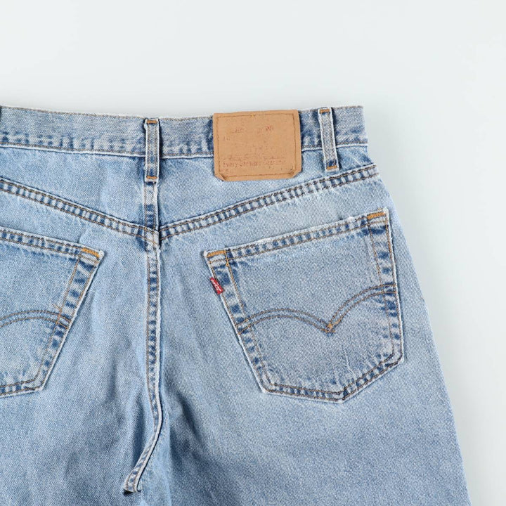 2000'S Levi's 550 Relaxed Fit Denim Shorts, Made in USA, Men's Size W32 (approx.) cotton blue type Vintage Second Hand