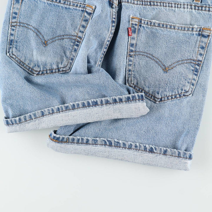 2000'S Levi's 550 Relaxed Fit Denim Shorts, Made in USA, Men's Size W32 (approx.) cotton blue type Vintage Second Hand