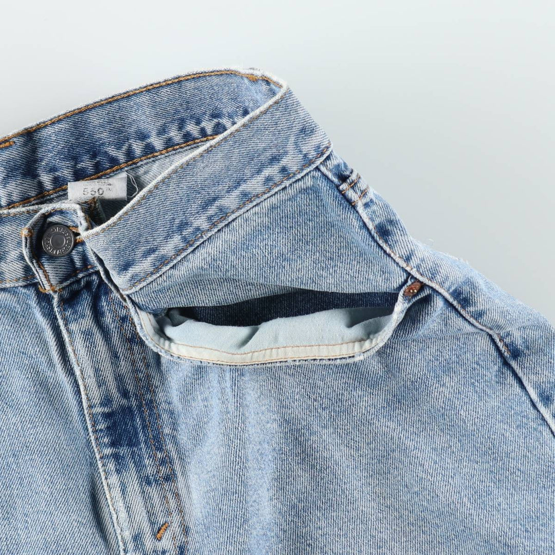 2000'S Levi's 550 Relaxed Fit Denim Shorts, Made in USA, Men's Size W32 (approx.) cotton blue type Vintage Second Hand