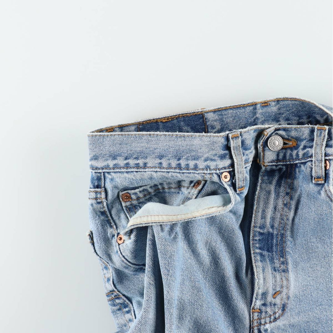 2000'S Levi's 550 Relaxed Fit Denim Shorts, Made in USA, Men's Size W32 (approx.) cotton blue type Vintage Second Hand