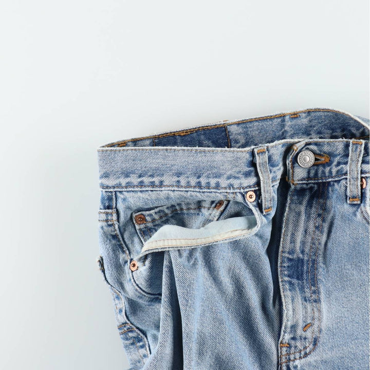 2000'S Levi's 550 Relaxed Fit Denim Shorts, Made in USA, Men's Size W32 (approx.) cotton blue type Vintage Second Hand