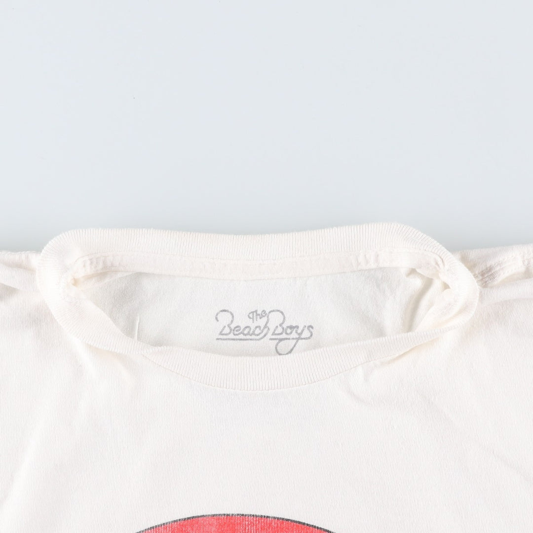THE BEACH BOYS Band T-shirt, Men's Size XL (approx.) cotton pale white type Vintage Second Hand