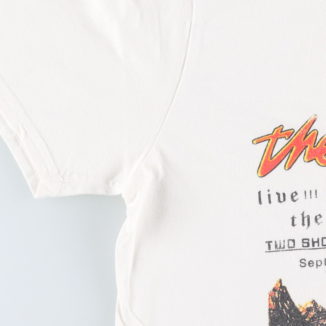 THE ROLLING STONES band T-shirt, women's size S cotton white type Vintage Second Hand