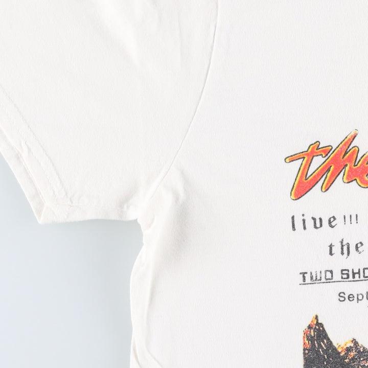 THE ROLLING STONES band T-shirt, women's size S cotton white type Vintage Second Hand