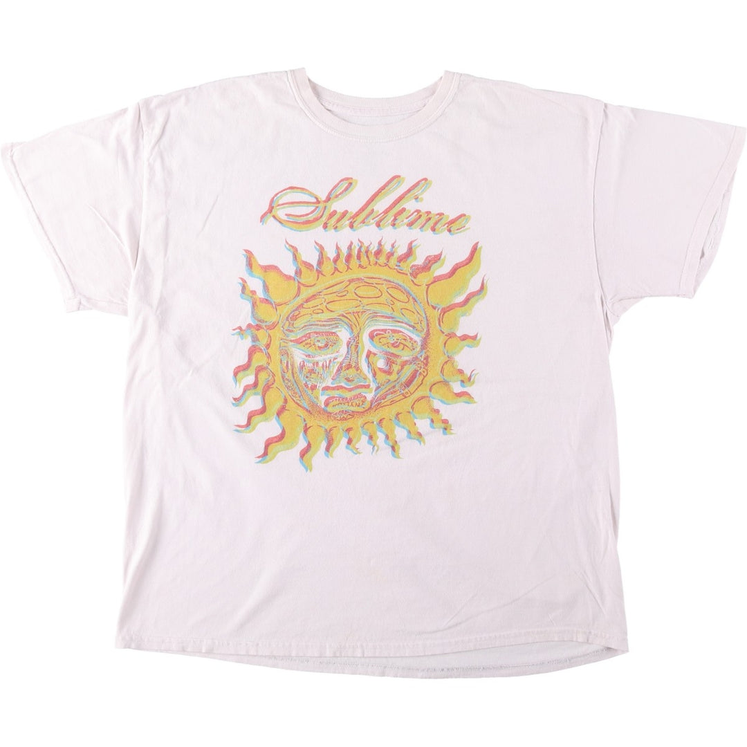 SUBLIME Band T-shirt, Men's XL size cotton pink type Vintage Second Hand