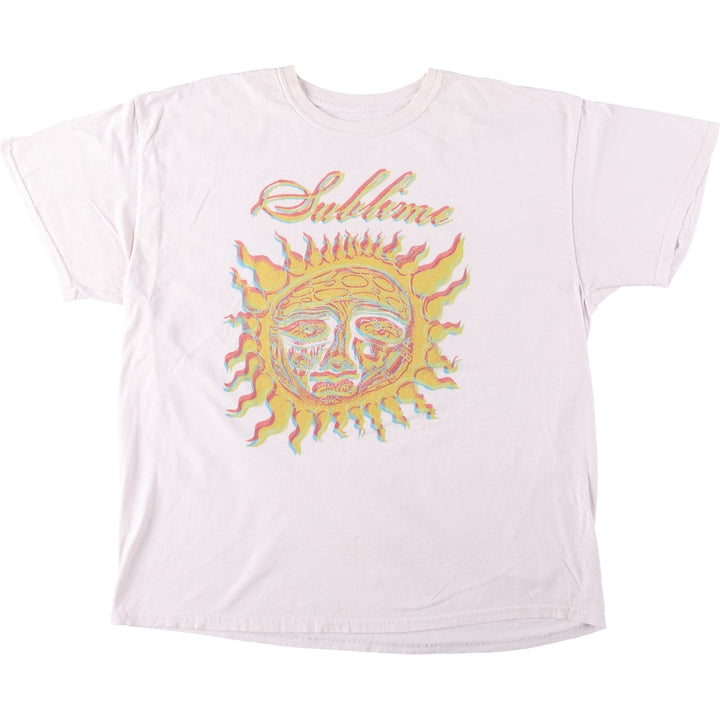 SUBLIME Band T-shirt, Men's XL size cotton pink type Vintage Second Hand