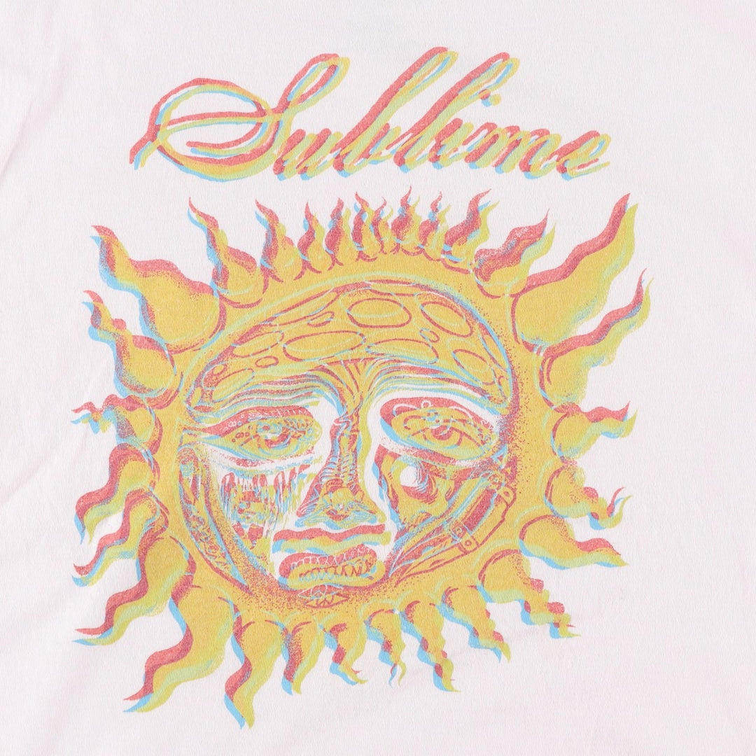 SUBLIME Band T-shirt, Men's XL size cotton pink type Vintage Second Hand