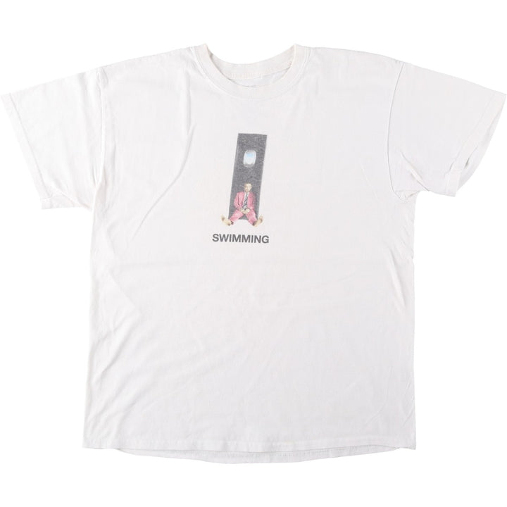 MAC MILLER Wrap T-Shirt, Men's Size L (approx.) cotton white type Vintage Second Hand