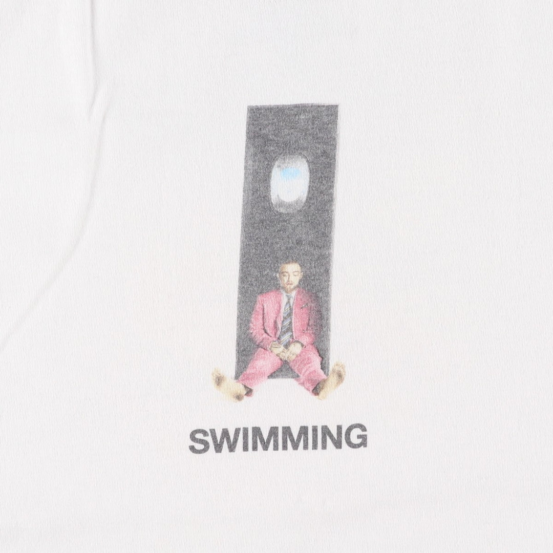 MAC MILLER Wrap T-Shirt, Men's Size L (approx.) cotton white type Vintage Second Hand