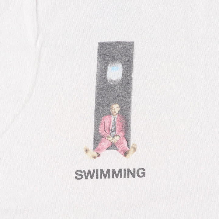 MAC MILLER Wrap T-Shirt, Men's Size L (approx.) cotton white type Vintage Second Hand