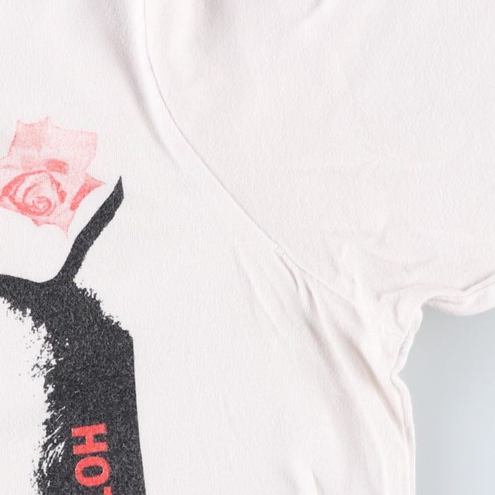 RED HOT CHILI PEPPERS floral band t-shirt (men's size M equivalent) unclear pink type Vintage Second Hand