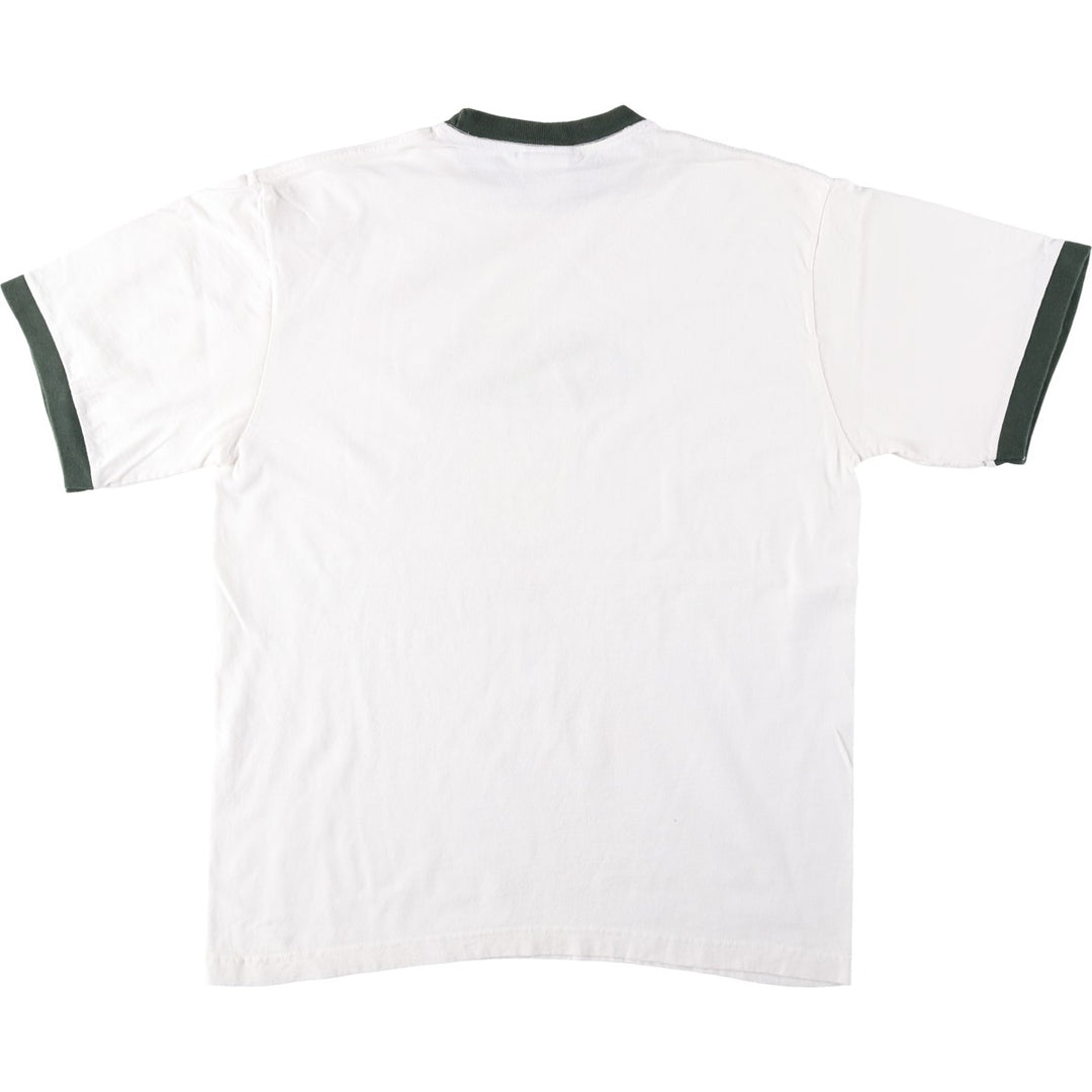 Wrangler SPORT Ringer T-shirt, Men's Size L (approx.) cotton white type Vintage Second Hand