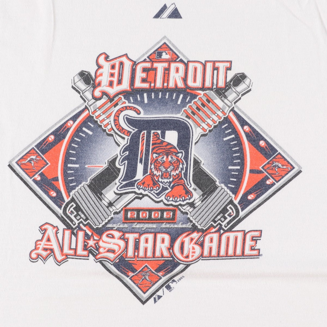 2000'S Majestic MLB Detroit Tigers Ringer T-Shirt, Men's Size XL (approx.) unclear pale white type Vintage Second Hand