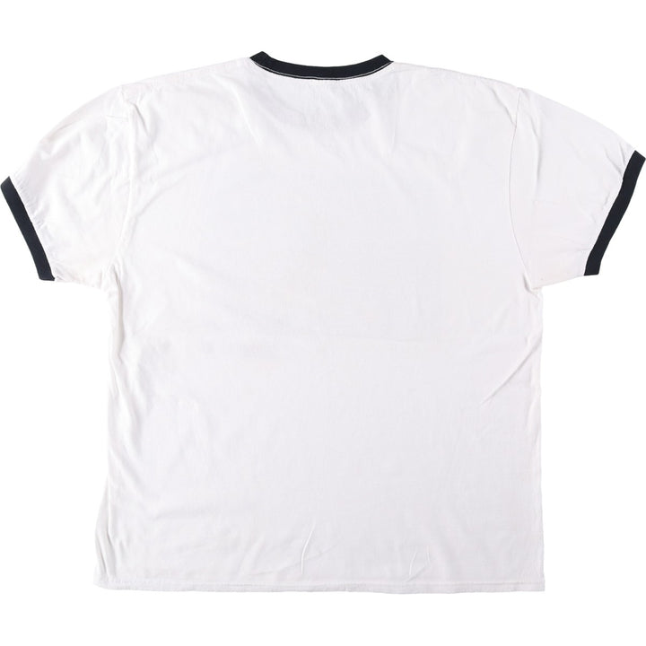 ICE CUBE Wrap Ringer T-Shirt, Men's Size XL (approx.) cotton white type Vintage Second Hand