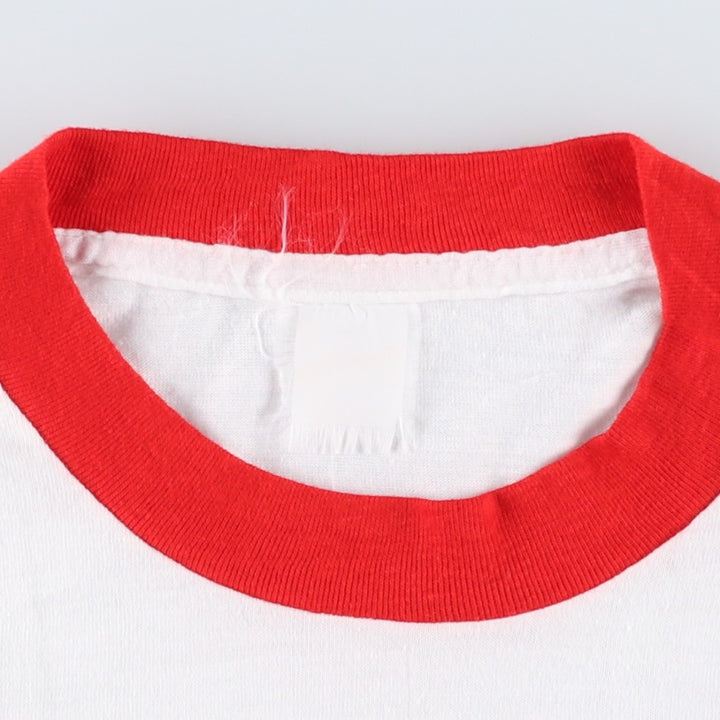 ~90'S Ringer T-shirt, Men's Size L (approx.), Vintage unclear white type Vintage Second Hand