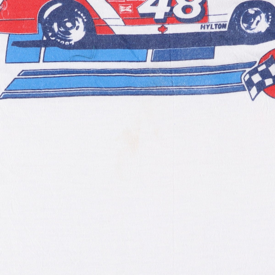 ~90'S Ringer T-shirt, Men's Size L (approx.), Vintage unclear white type Vintage Second Hand