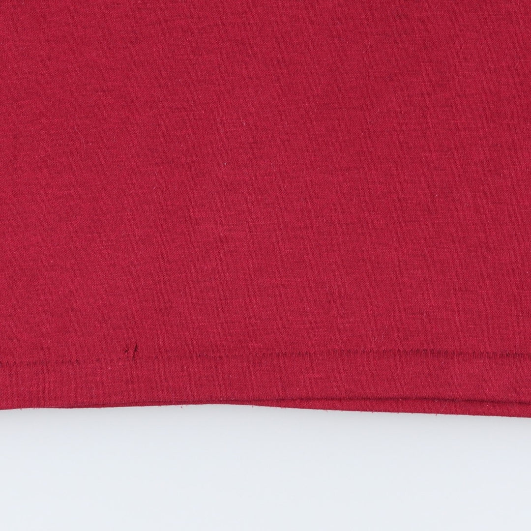 90'S Umbro V-neck Ringer T-shirt, Men's Size M (approx.), Vintage polyester burgundy type Vintage Second Hand