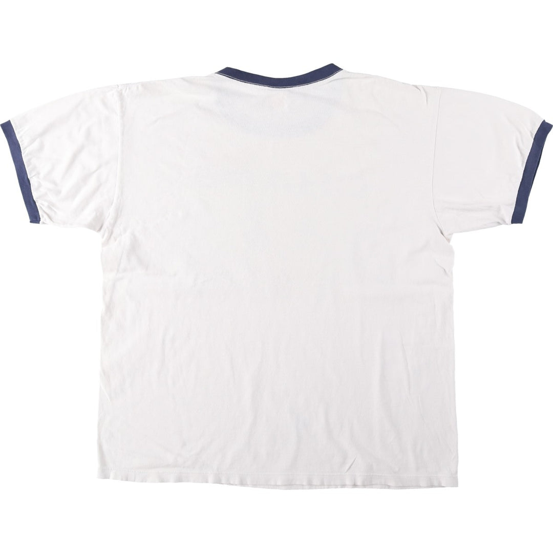 90'S Ralph Lauren CHAPS Ringer T-Shirt, Made in USA, Men's Size L (approx.), Vintage cotton white type Vintage Second Hand