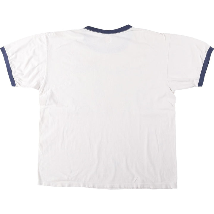 90'S Ralph Lauren CHAPS Ringer T-Shirt, Made in USA, Men's Size L (approx.), Vintage cotton white type Vintage Second Hand