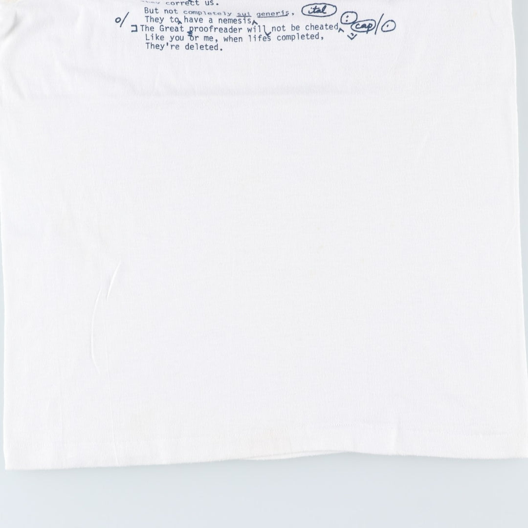 ~90'S Ringer T-shirt, Men's Size S (approx.), Vintage unclear white type Vintage Second Hand