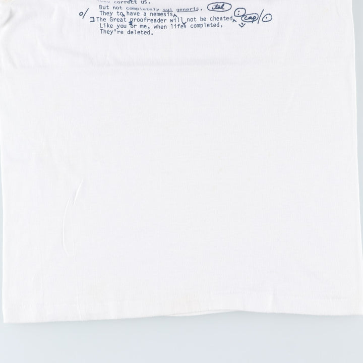 ~90'S Ringer T-shirt, Men's Size S (approx.), Vintage unclear white type Vintage Second Hand