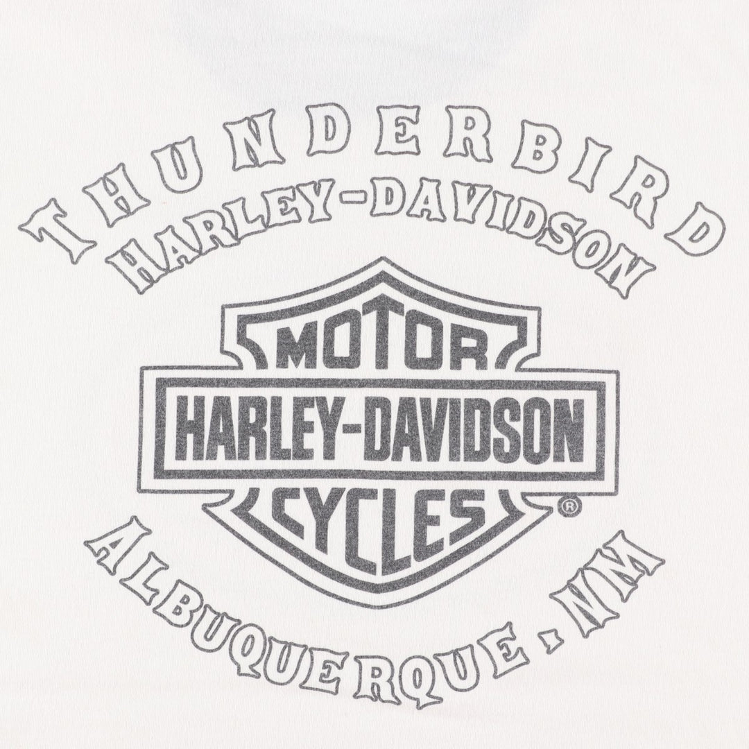 2000'S Harley-Davidson Back Logo Ringer T-Shirt, Men's Size XL (approx.) unclear white type Vintage Second Hand