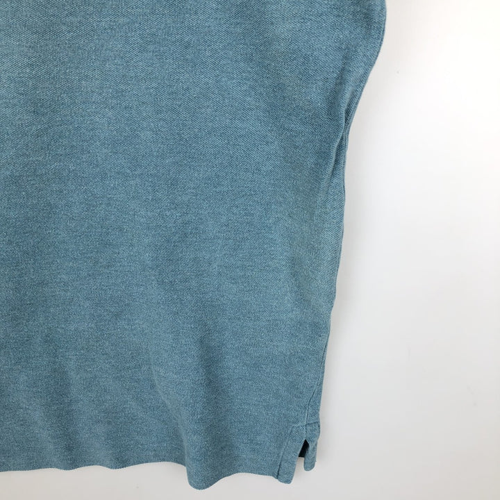 Ralph Lauren POLO RALPH LAUREN CUSTOM SLIM FIT short sleeve polo shirt, men's size L cotton Blue type light blue Vintage Second Hand