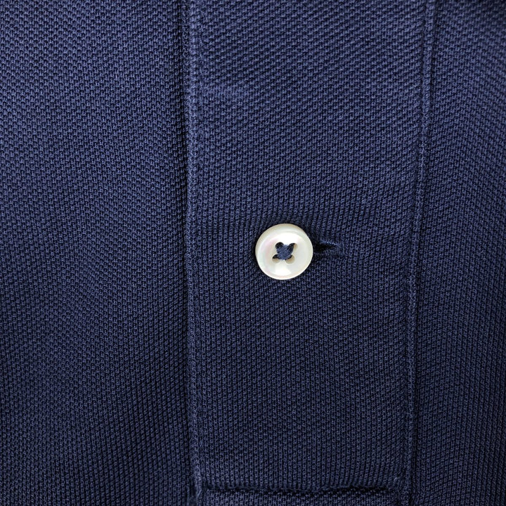 Ralph Lauren POLO RALPH LAUREN CUSTOM FIT short sleeve polo shirt men's M equivalent unclear navy blue type Vintage Second Hand