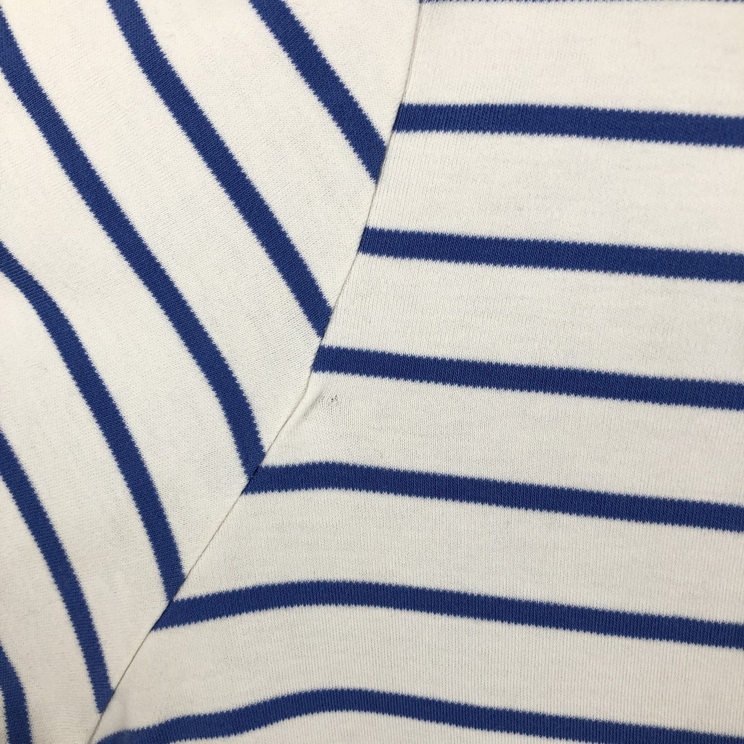 Ralph Lauren POLO RALPH LAUREN CLASSIC FIT short sleeve striped polo shirt men's XL equivalent cotton Blue type light blue Vintage Second Hand