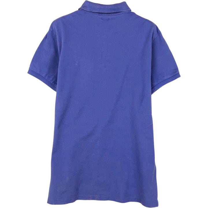 Ralph Lauren POLO RALPH LAUREN CUSTOM FIT short sleeve polo shirt men's M equivalent Pima Cotton blue type Vintage Second Hand