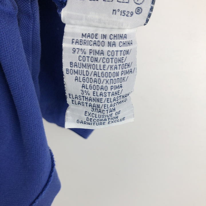Ralph Lauren POLO RALPH LAUREN CUSTOM FIT short sleeve polo shirt men's M equivalent Pima Cotton blue type Vintage Second Hand