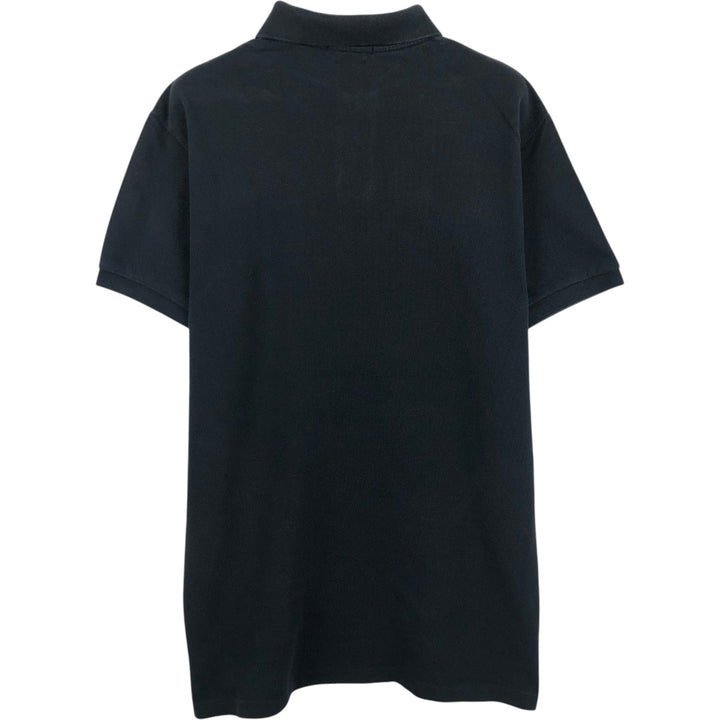 Ralph Lauren POLO RALPH LAUREN CUSTOM FIT short sleeve polo shirt men's size L cotton black type Vintage Second Hand
