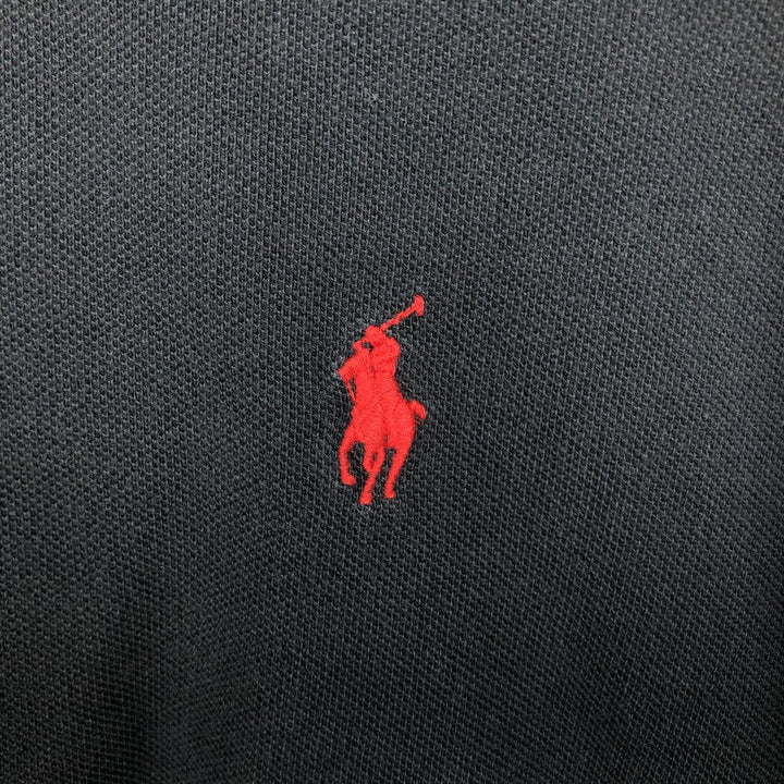 Ralph Lauren POLO RALPH LAUREN CUSTOM FIT short sleeve polo shirt men's size L cotton black type Vintage Second Hand