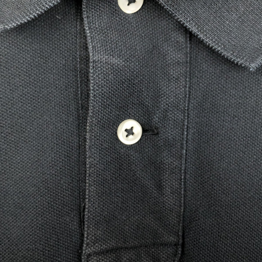 Ralph Lauren POLO RALPH LAUREN CUSTOM FIT short sleeve polo shirt men's size L cotton black type Vintage Second Hand