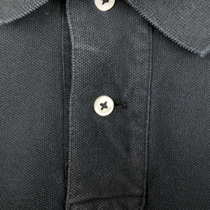 Ralph Lauren POLO RALPH LAUREN CUSTOM FIT short sleeve polo shirt men's size L cotton black type Vintage Second Hand