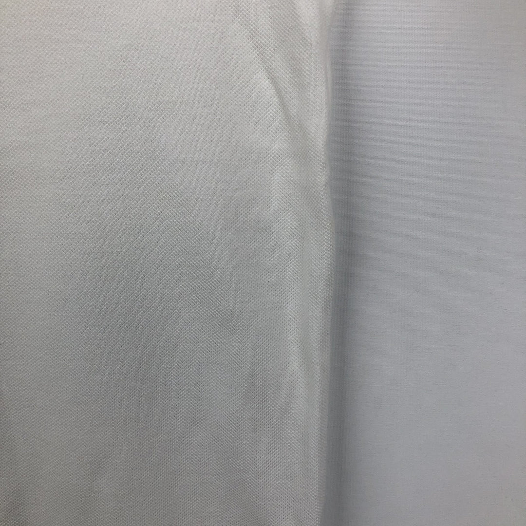Lacoste Classic Fit short sleeve polo shirt, men's size L cotton white type Vintage Second Hand
