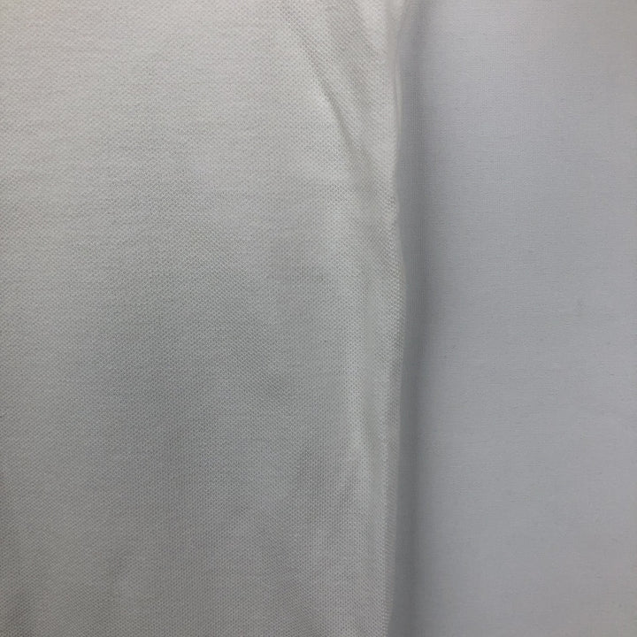 Lacoste Classic Fit short sleeve polo shirt, men's size L cotton white type Vintage Second Hand
