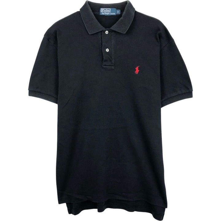 Ralph Lauren POLO by Ralph Lauren short sleeve polo shirt, size S for men cotton black type Vintage Second Hand