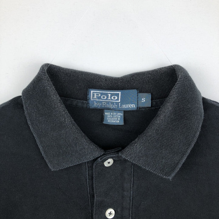 Ralph Lauren POLO by Ralph Lauren short sleeve polo shirt, size S for men cotton black type Vintage Second Hand