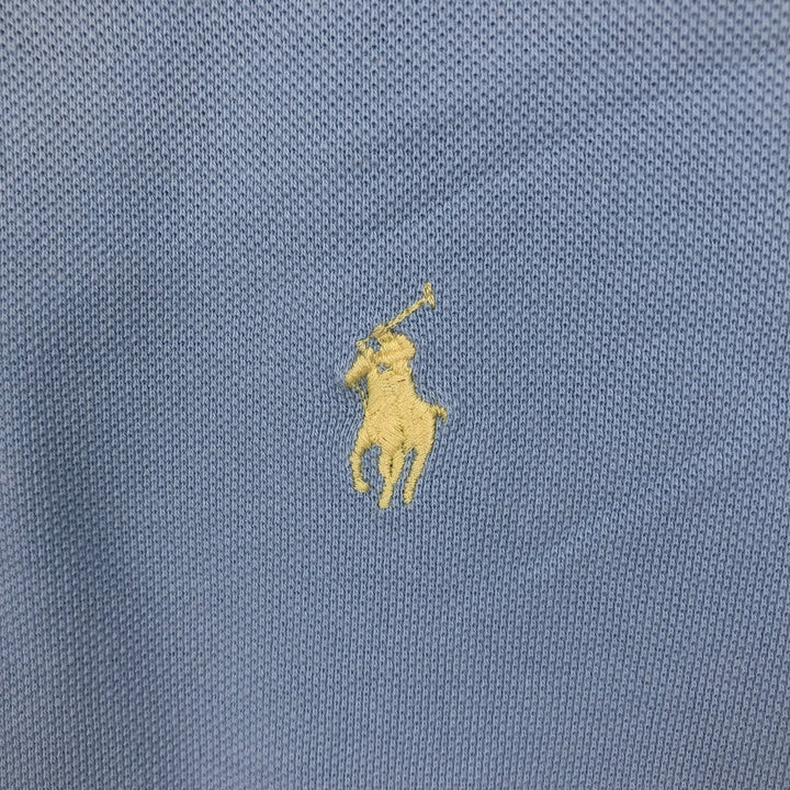 Ralph Lauren POLO by Ralph Lauren short sleeve polo shirt, men's size L cotton Blue type light blue Vintage Second Hand