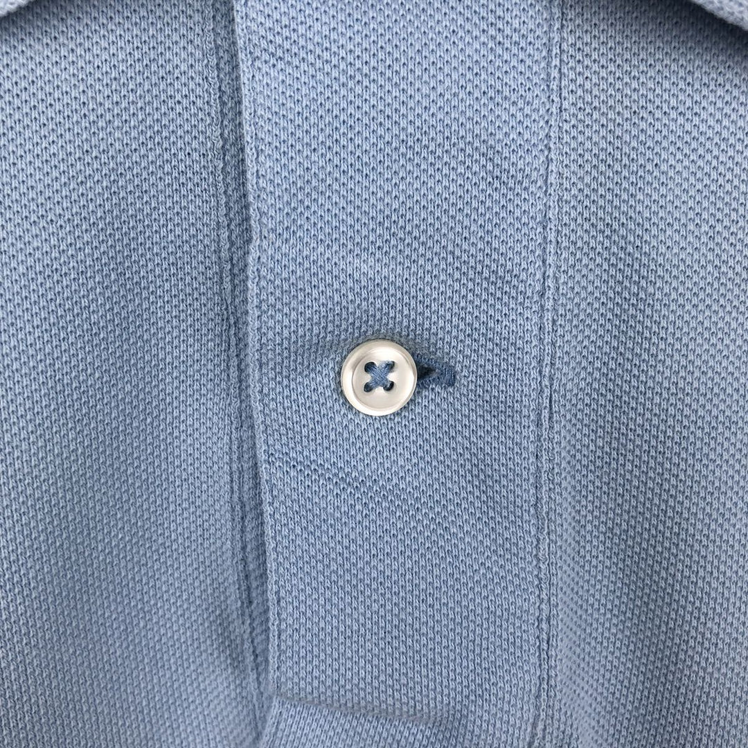 Ralph Lauren POLO by Ralph Lauren short sleeve polo shirt, men's size L cotton Blue type light blue Vintage Second Hand