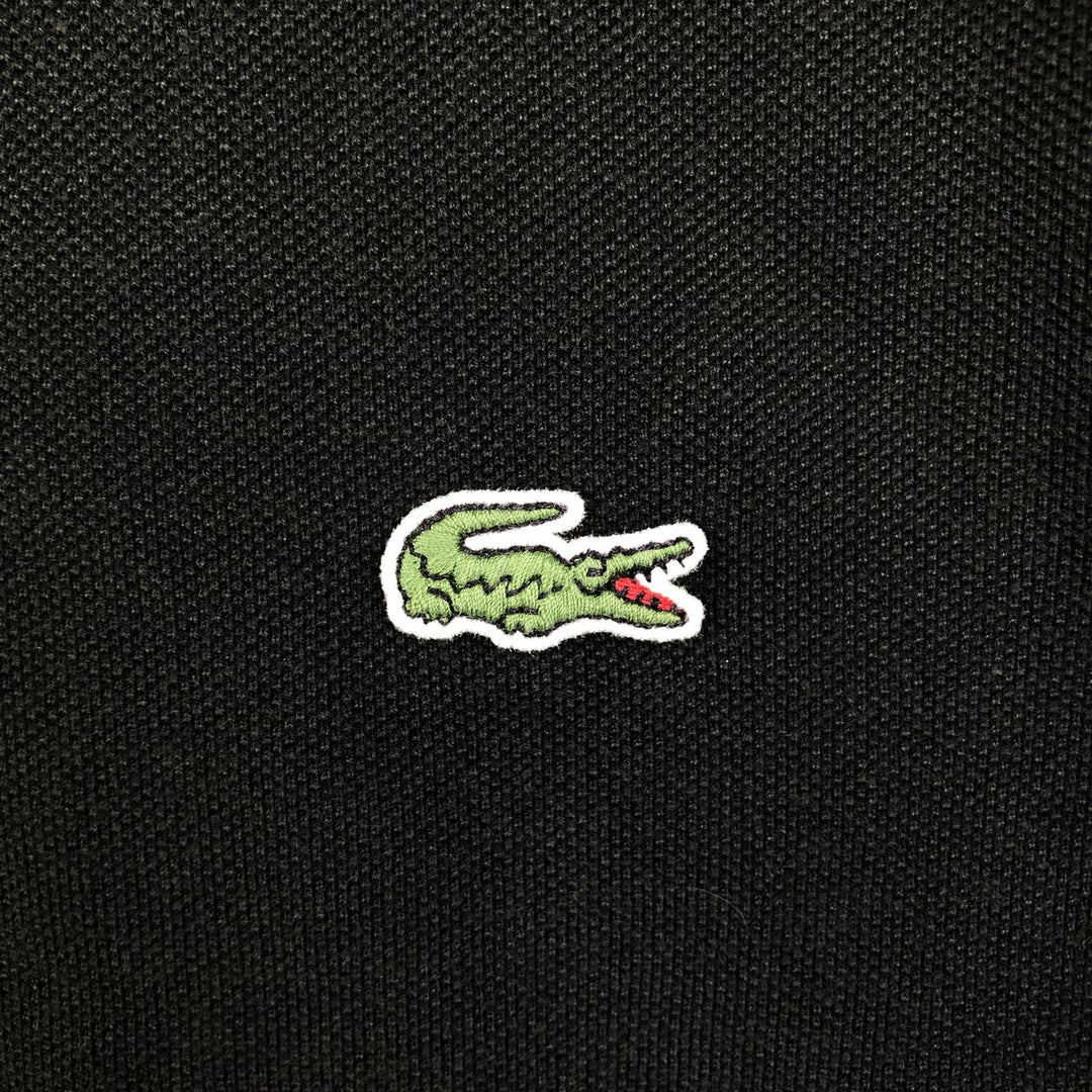 Lacoste SLIM FIT Short-Sleeve Polo Shirt, Size 4 (Men's M equivalent) cotton black type Vintage Second Hand